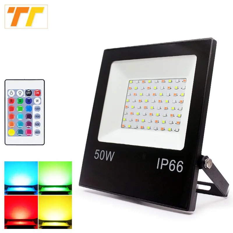 Светодиодный точечный светильник наружный RGB прожектор 10 Вт 30 50 переменный ток 220