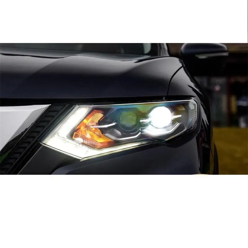 Luces Neblineros Para Auto Assessoires, автомобильные фары в сборе, Светодиодные Автомобильные фары 17 для Nissan X-TRAIL
