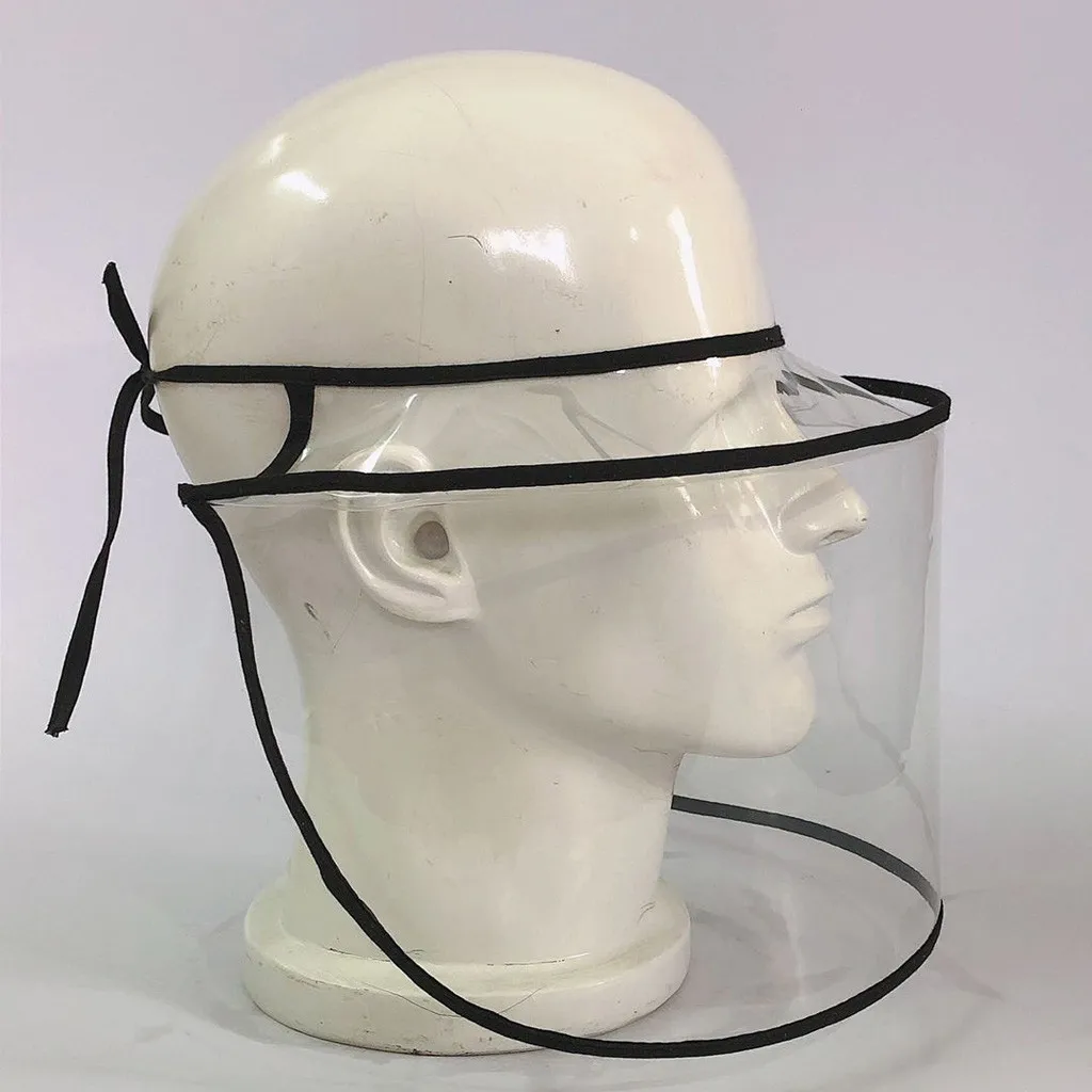 

transparent high-definition protective mask hat anti-fog dust-proof anti-toxic seal breathable clear full face hood sunhat