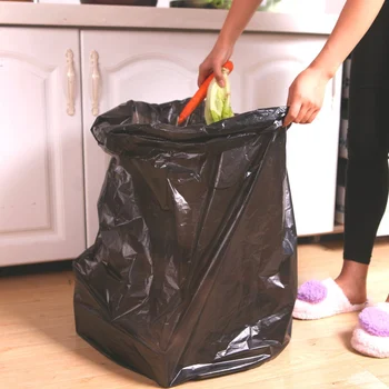 

Thick Extra Large Garbage Bag 100 * 120cm Black 10 Pcs