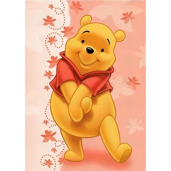 

7Pink Winnie the Pooh Styling 5D DIY Diamond Painting Cross Stitch Kits Embroidery Hand Painted Home Decoration Wall Artwork 208