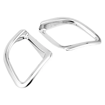 

2X Chrome Bumper Rear Fog Light Lamp Cover Trim for Toyota Highlander 2014-2019