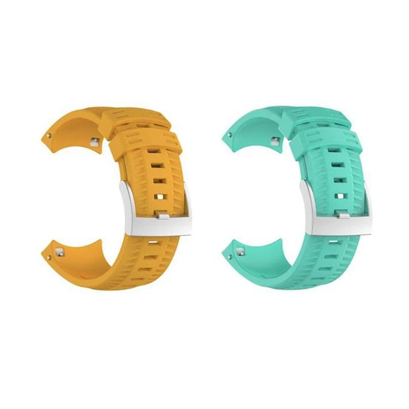 2 шт спортивный силиконовый сменный Браслет с ремешком ремешок для SUUNTO 9/ Baro Смарт