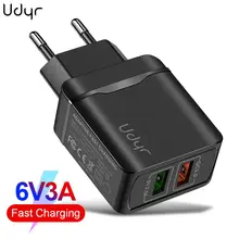 Udyr быстрое зарядное устройство quick charge 3,0 QC 18 Вт USB зарядное устройство для iPhone QC3.0 настенное зарядное устройство для samsung s10 Xiaomi Mi 9 зарядное устройство для телефона