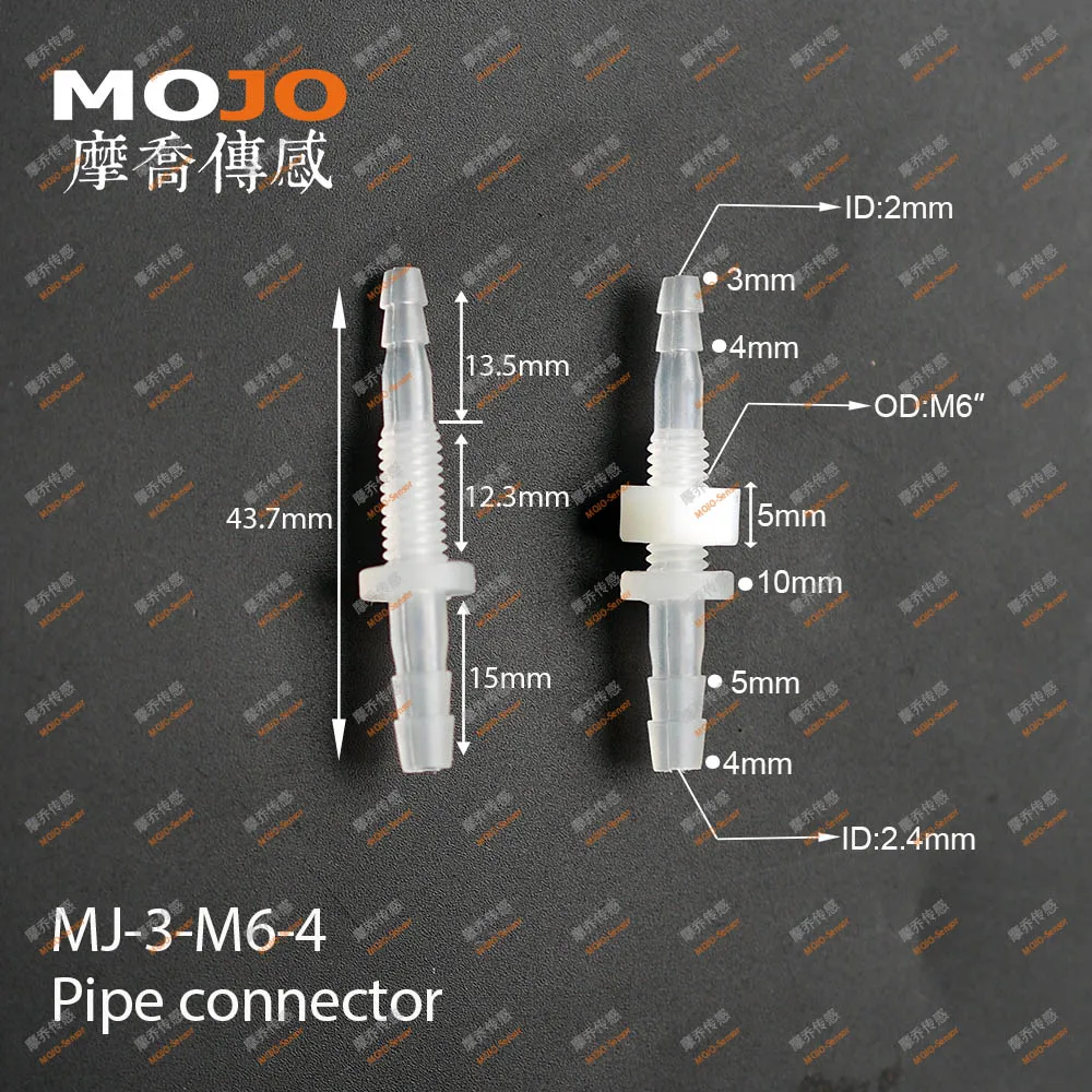 MJ-3-M6-4 Straght Тип колючие соединители водяного шланга M6 резьба(100 шт./лот