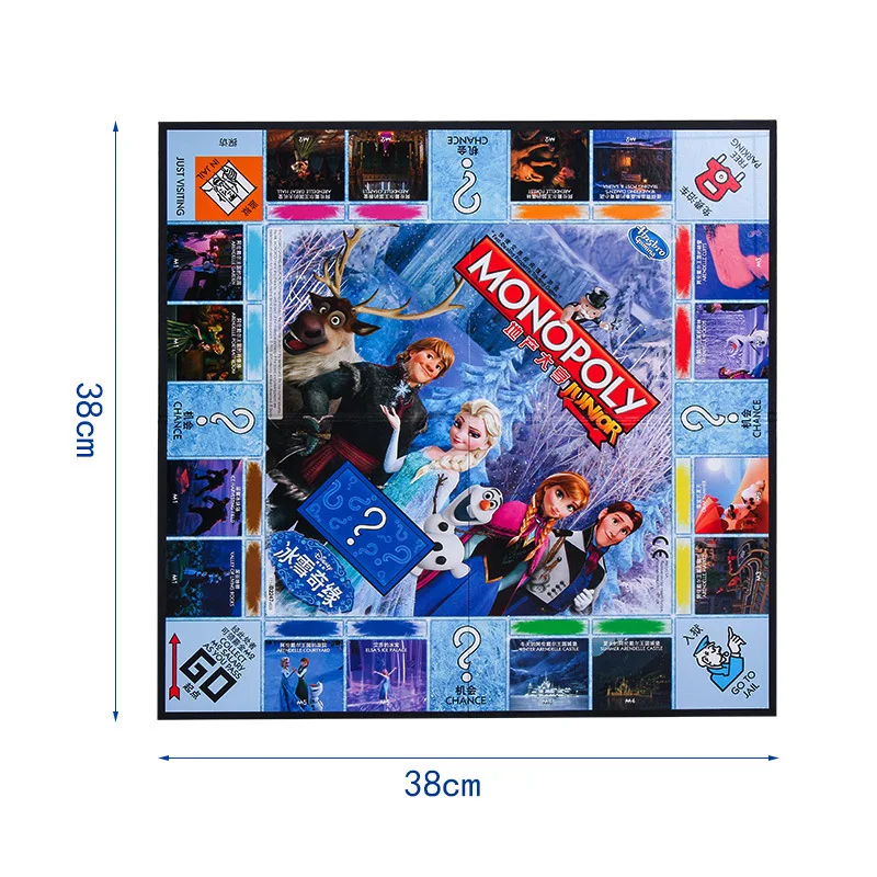  Hasbro Monopoly Frozen Parent-child Multiplayer Board Game Table Strategy Family Gaming Together Me