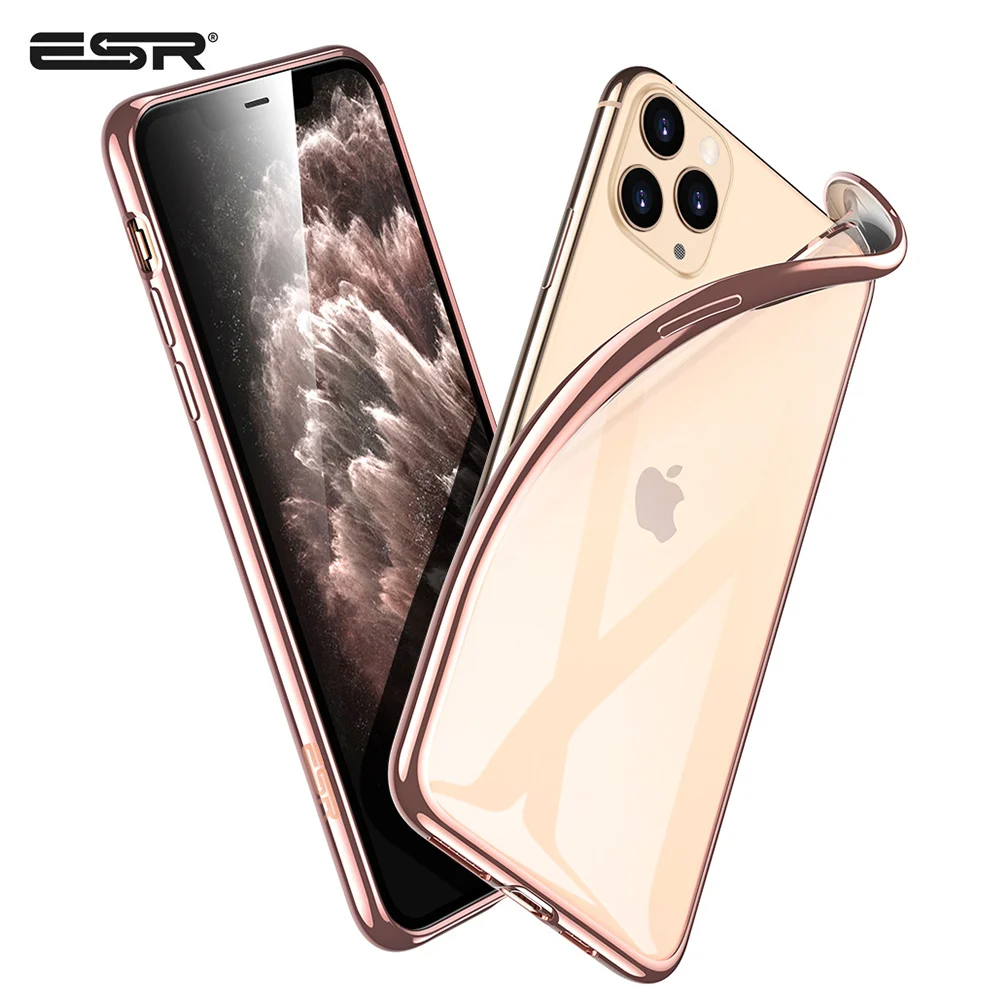 

ESR Case for iPhone 11 Pro Max Soft TPU Plating Frame Phone Cover for iPhone 11 Pro Luxury Ultra Thin Full Cover for iPhone 11