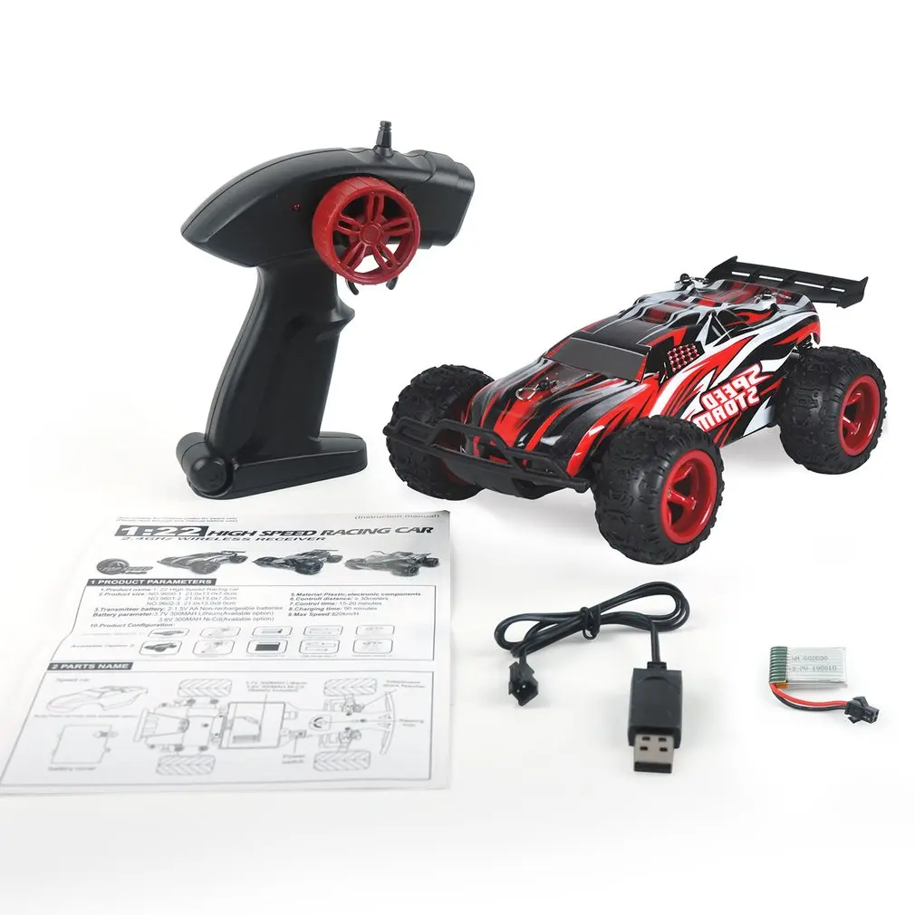 9600-1 1:22 RC Car 2.4G Electric Remote Control Climbing Car 20KM/H High Speed Racing Model Buggy Kids Toys with Ni-Cd Battery 9600-1 1:22 RC Car 2.4G Electric Remote Control Climbing Car 20KM/H High Speed Racing Model Buggy Kids Toys with Ni-Cd Battery