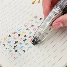 Kreative Schreibwaren Push Korrektur Band Neue Kawaii Tiere Drücken Sie Typ Dekorative Korrektur Band Tagebuch Schreibwaren Schule Versorgung(China)