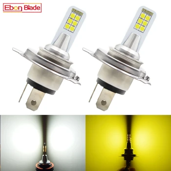 

1/2Pcs H4 LED Car Headlight Bulb Fog Light White 6000K 3000K Hi/Lo Beam Auto Front Bulb Fog lamp Driving Running lights 12V