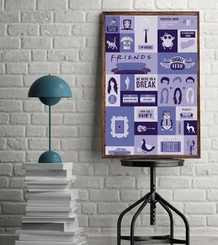 

New Friends TV Show Custom TV Series Show Art silk poster painting Poster Wall Decor