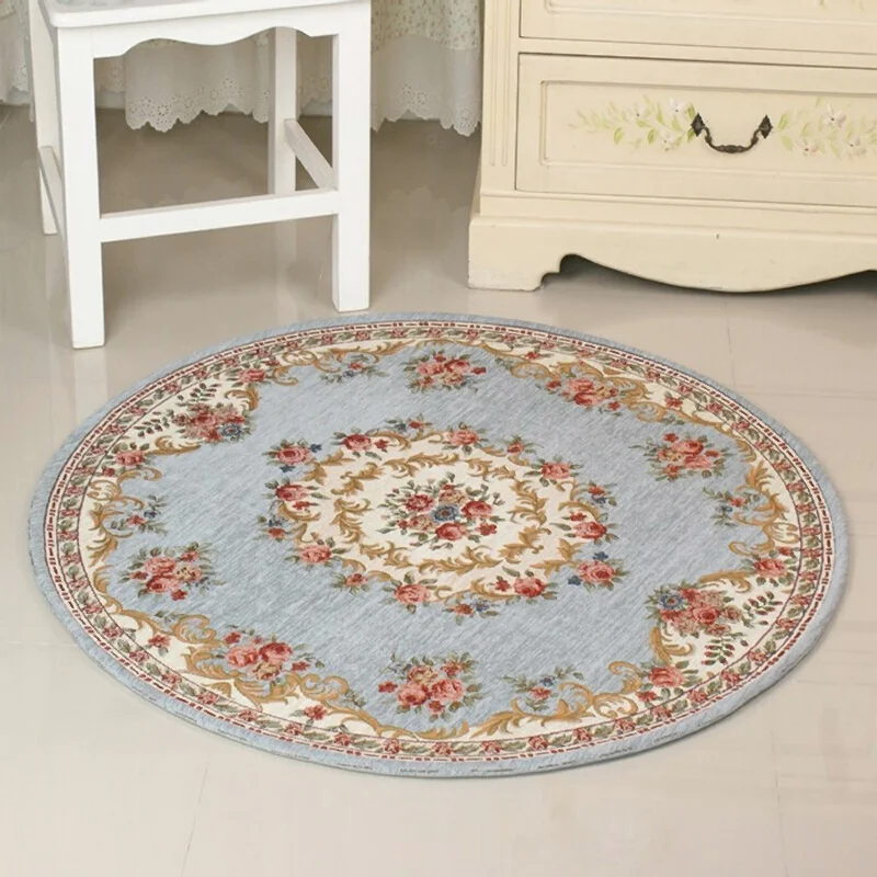 

Simple Nordic Round Carpet European Round Carpet Bedroom Carpet Basket Floor Cushion Round Cushion Living Room Rocking