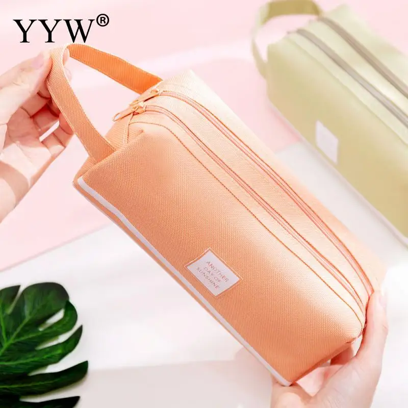 Оксфорд ручка сумка пенал Trousse Scolaire розовый Cartuchera Para Lapices школьный Kawaii Большой Карандаш Чехол Kalem Kutusu