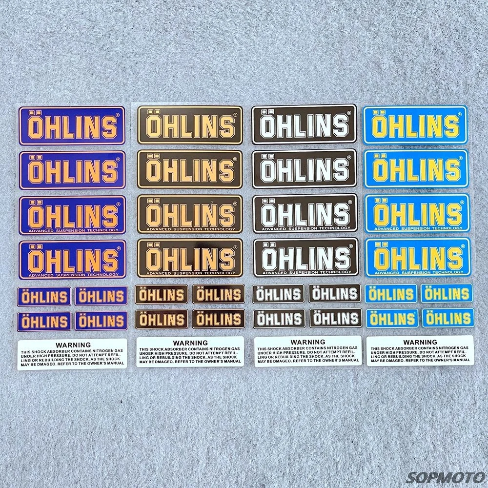 Ohlins Motorcycle Decal Decoration Logo Accessories High Reflective Suspension Shock Absorption Modified Moto Waterproof Sticker Decals Stickers Aliexpress