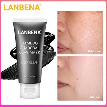 

LANBENA Bamboo Charcoal Clay Face Mask Blackheads Grease Remove Pores Deep Cleaning Oil Controlling Nourishing Facial Mask Care