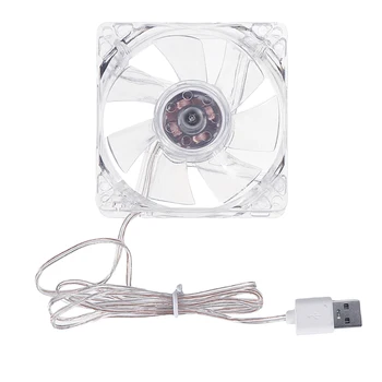 

DC 5V Mini Mute USB Cooling Fan for Fish Tank Cooling Router Set-top Box Cooling Fan 8cm