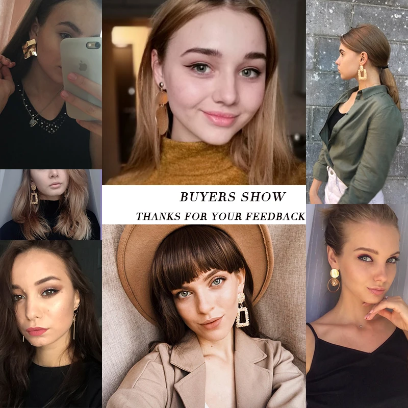 Fashion Statement Earrings dangle earrings drop earrings geometric earrings 2025 Big Geometric earrings For Women Hanging Dangle Earrings Drop Earing modern Jewelry