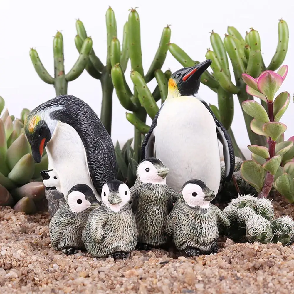 

Antarctic Simulation Penguin Animal Model Figurine Doll Terrarium Bonsai Decor Mini Resin Penguin Model Practical