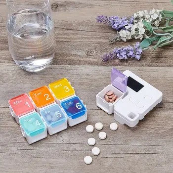 

3/7 Grids Intelligent Storage Box Portable Sealed Electronic Timing Reminder Medicine Boxes Alarm Timer Pills Smart Pill Box
