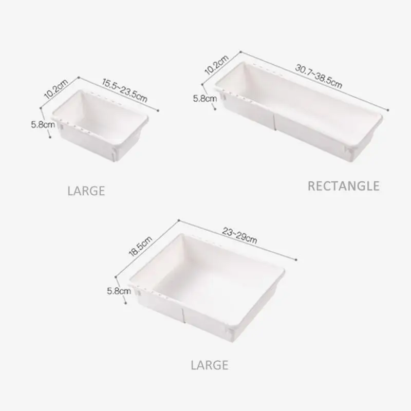 Home Telescopic Storage Box Cosmetic Organizer Make Up Organizer Plastic Box Household Drawer Organizer Storage Organizer Box