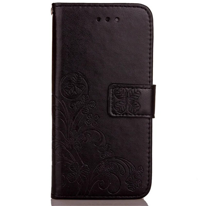 Кожаный чехол-бумажник для Alcatel One Touch Idol 3 4 6045Y 6039Y 6055Y U5 HD 5047D 4047D 5044D Shine Lite 5080 чехол - Цвет: 2Black