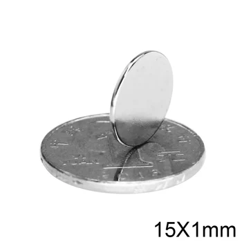

10/20/50/100/200/300pcs 15x1 Powerful Magnets 15mmx1mm Bulk Sheet Neodymium Magnet 15x1mm Permanent NdFeB Strong Magnetic 15*1