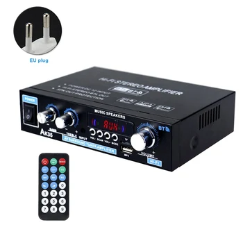 

AK35 Dual Channel HIFI Remote Control Surround Sound Bluetooth 5.0 Digital Amplifier Iron Low Distortion Mini Stereo USB Input