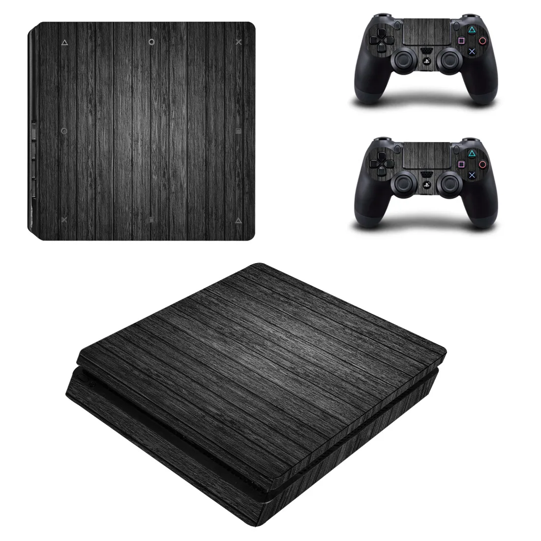 Wood Style Ps4 Slim Skin Cover Sticker Decal Vinyl Per Playstation 4 Ps4 Slim Skin Console E 2 Controller