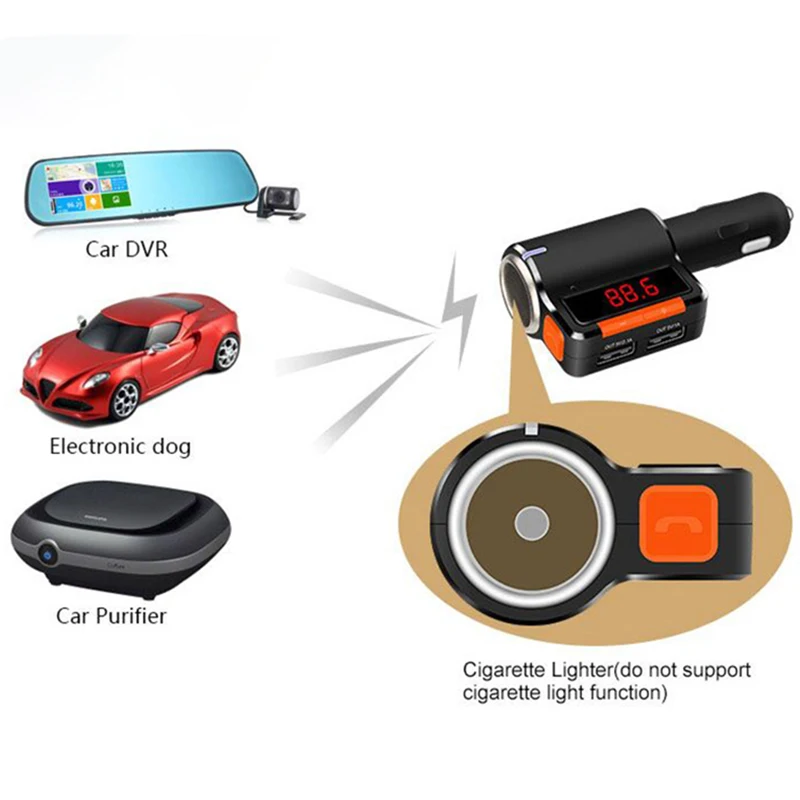 Мини Автомобильный FM ручной Bluetooth маленький автомобильный комплект fm