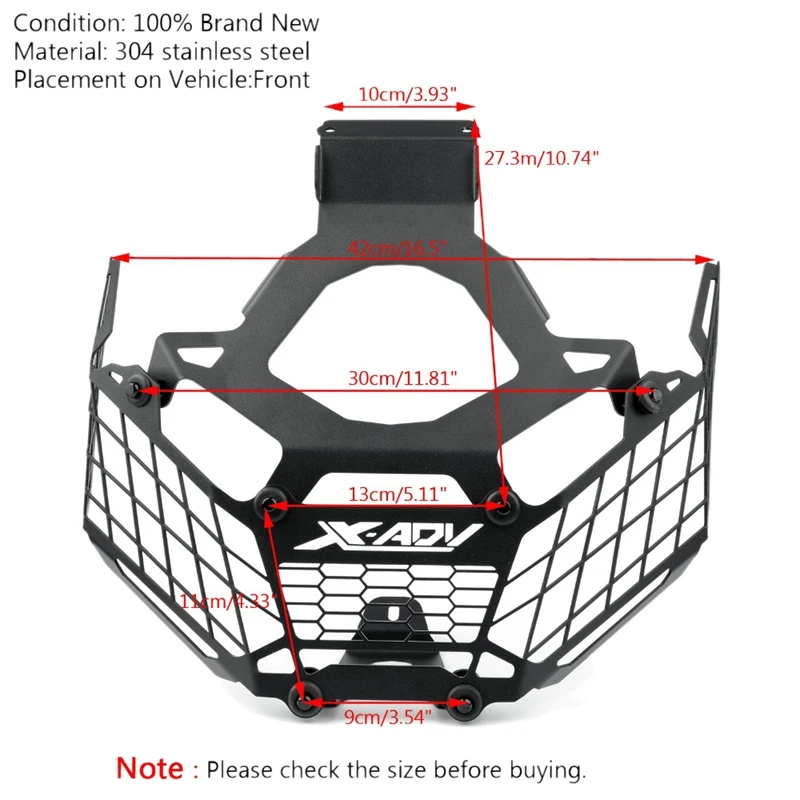 Мотоциклетная противотуманная фара Щитки на фары Крышка для Ho-nda X-ADV 750 X ADV 750
