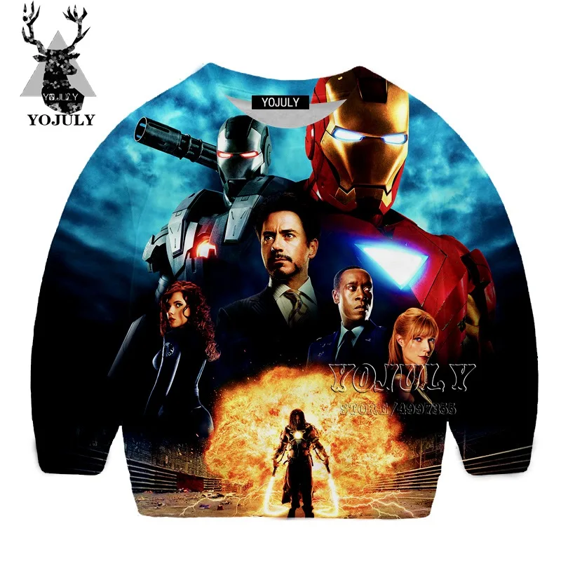 YOJULY The Avengers Harajuku 3D gedruck/Детский свитер модная детская одежда с круглым вырезом для мальчиков и девочек-подростков Kawaii SW116