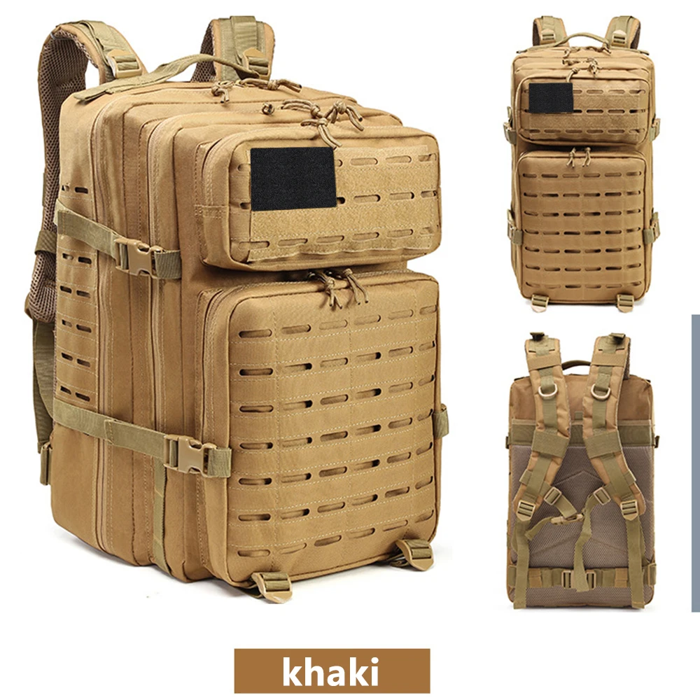Khaki ROEGADYN открытый унисекс спортивные сумки водонепроницаемый альпинистский Туризм тактический рюкзак сумка Кемпинг Альпинизм рюкзак - Цвет: Khaki