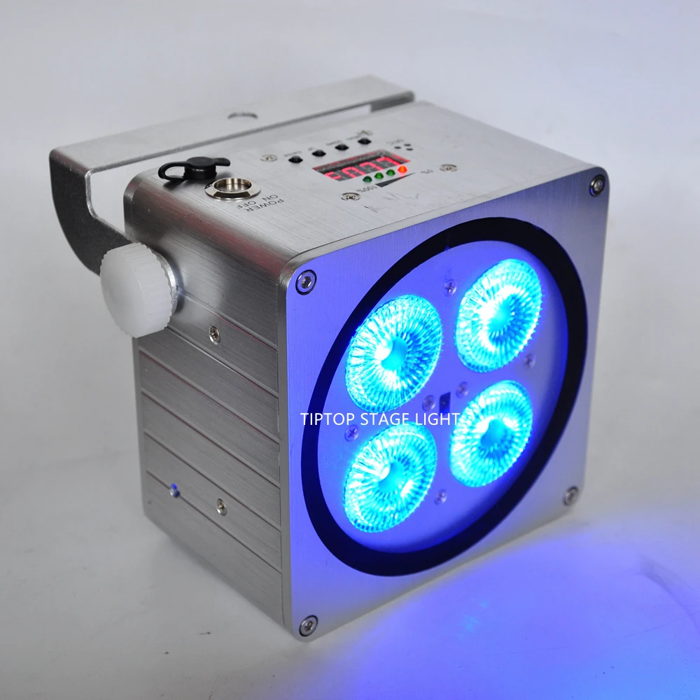 Gigertop TP B08 новый серебристый корпус 4x18 Вт RGBWA UV 6в1 беспроводной светодиодный