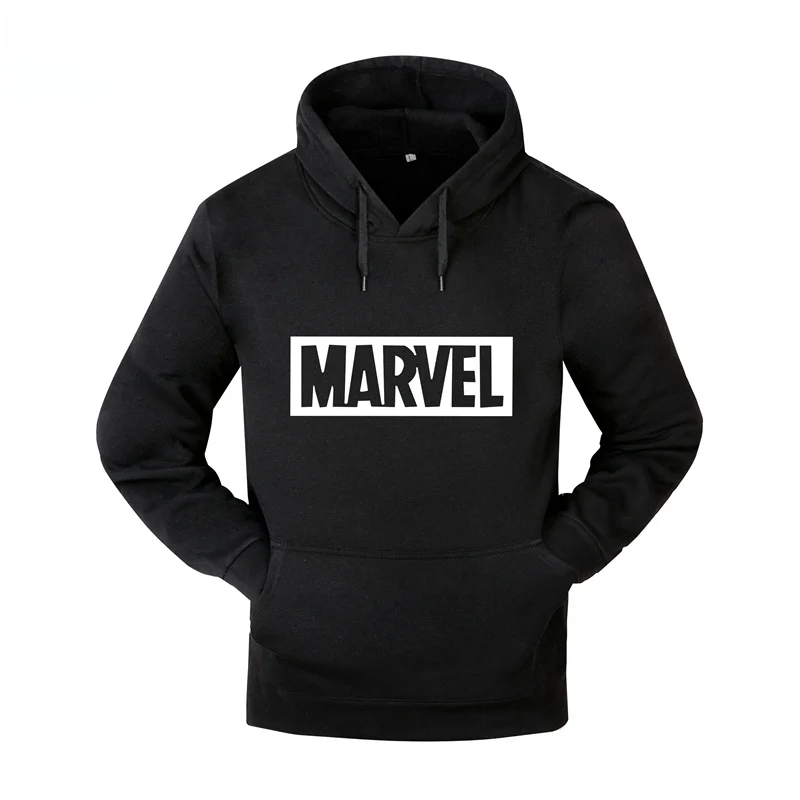 Осень-зима, кофты с капюшоном "Marvel", мужские толстовки с капюшоном, топы, повседневный мужской спортивный костюм, хип-хоп Уличная одежда, пуловеры