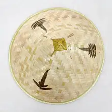 Головной аксессуары китайский Восточный вьетнамский Кули соломенная Бамбуковая Шляпа От Солнца фермер рисовая шляпа