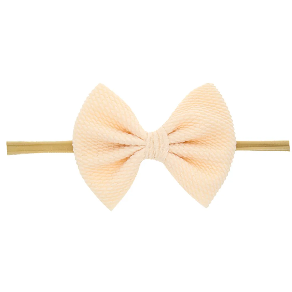 baby solid color Bowknot Headband Kids Girls Hair Accessories New Fashion Children