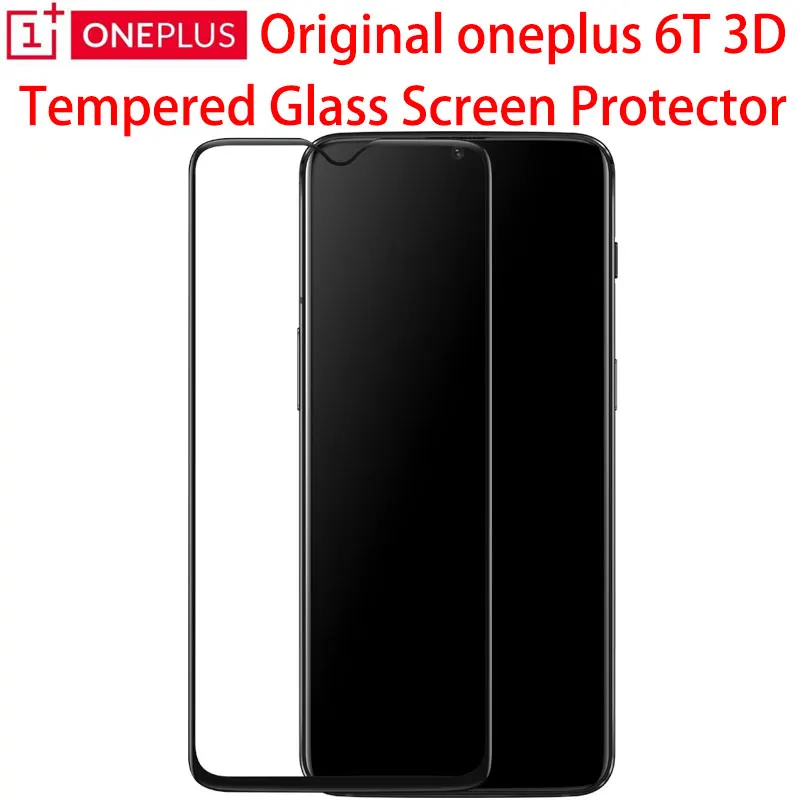 Оригинальное закаленное защитное стекло для экрана OnePlus 6T 3D