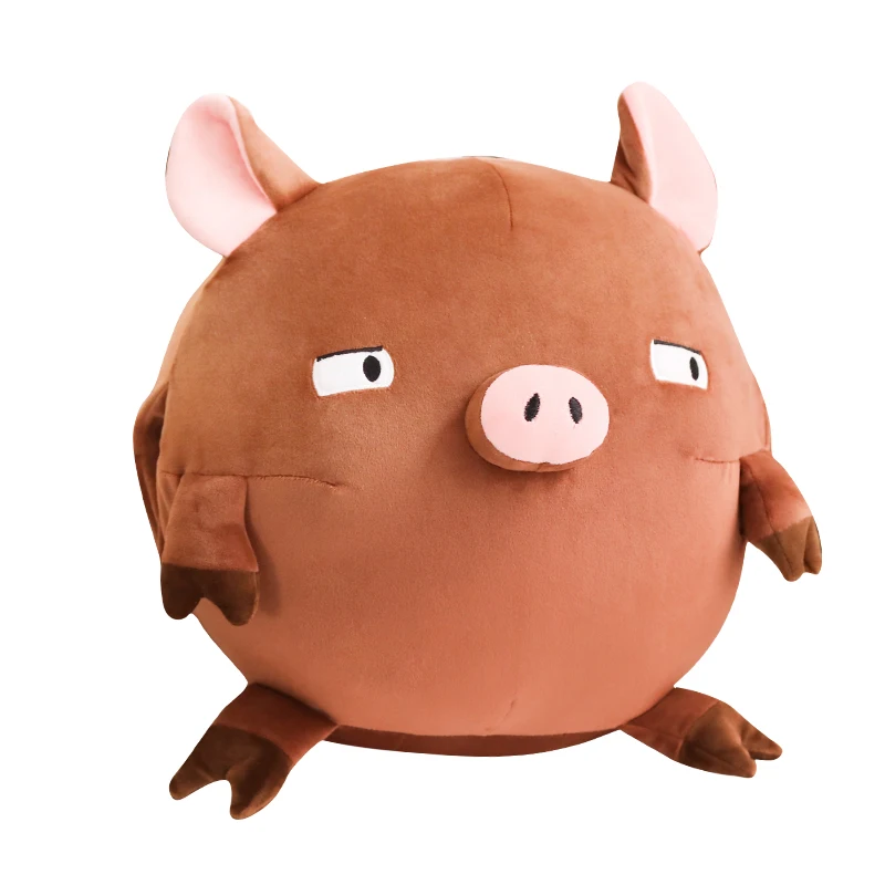 Мяч мягкая игрушка поросенок игрушка эластичный плюш Милая игрушечная свинка розовый кофе мягкие животные грелка для рук с отверстиями зима дети взрослые подарок