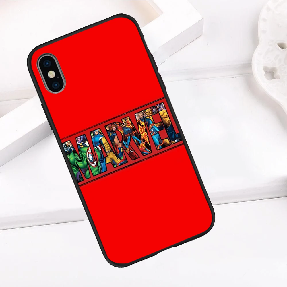 Marvel Мстители для iPhone X XR XS 11 Pro Max 5 5S SE 6 6S 7 8 Plus Oneplus 5T Pro 6T чехол для телефона чехол мягкий tpu