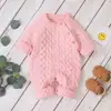 Baby Rompers Long Sleeve Winter Warm Knitted Infant Kids Boys Girls Jumpsuits Toddler Sweaters Outfits Autumn Children's Clothes ► Photo 3/6