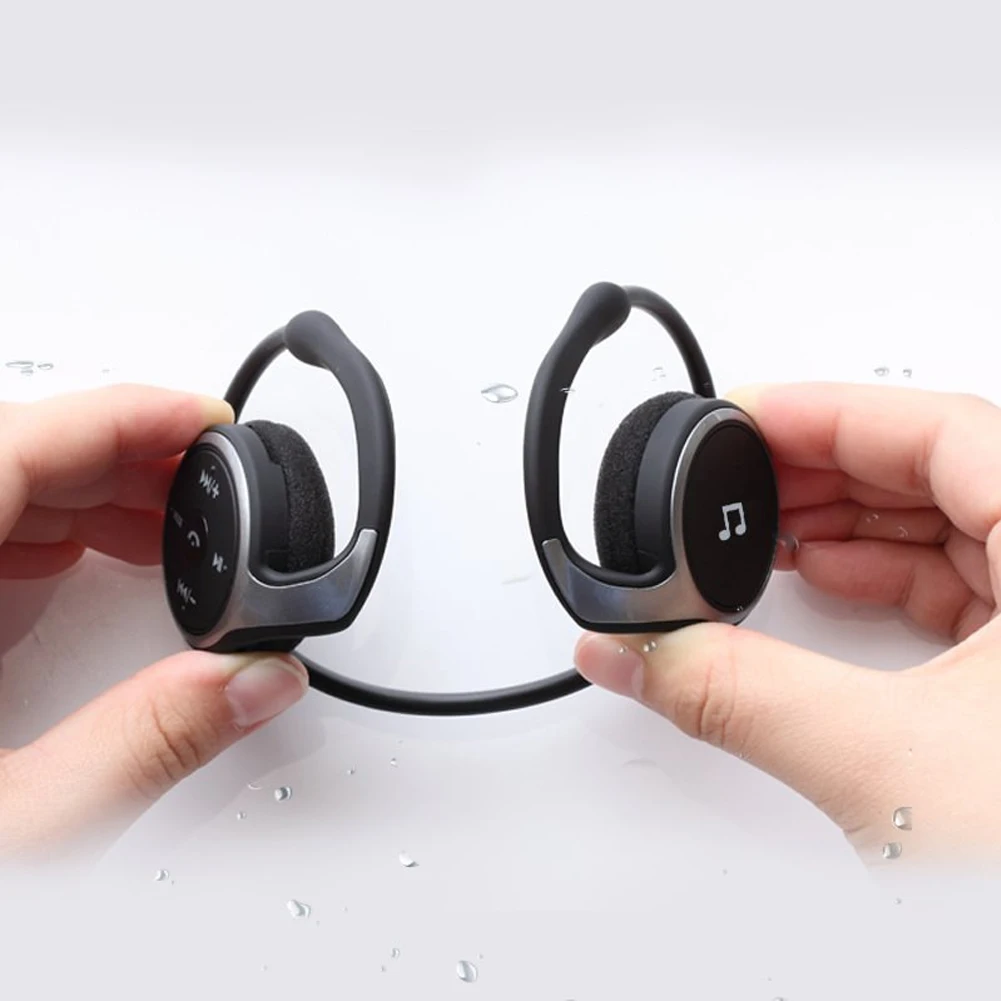 Bluetooth-гарнитура, водонепроницаемые мини стерео наушники с микрофоном, беспроводные наушники для бега, Висячие на шее, голосовое ожерелье, Mp3 музыкальный плеер, fm-радио