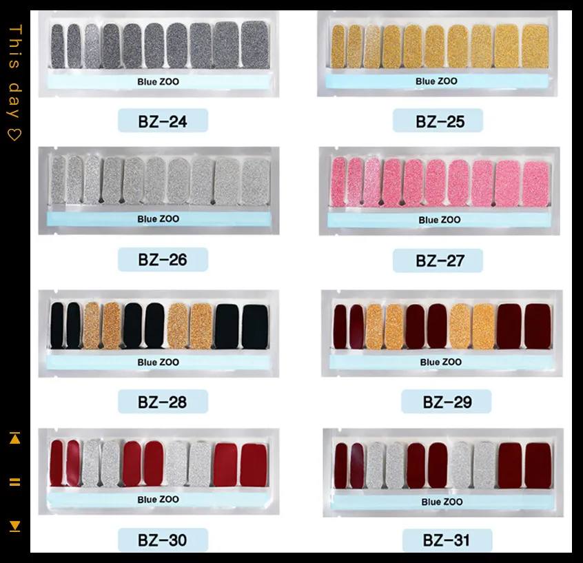 18 Sheets Water Transfer Full Cover Sticker Fruit Cocktail Series Mixed Design Nail Art Stickers DIY Tattoo Tip Decoration