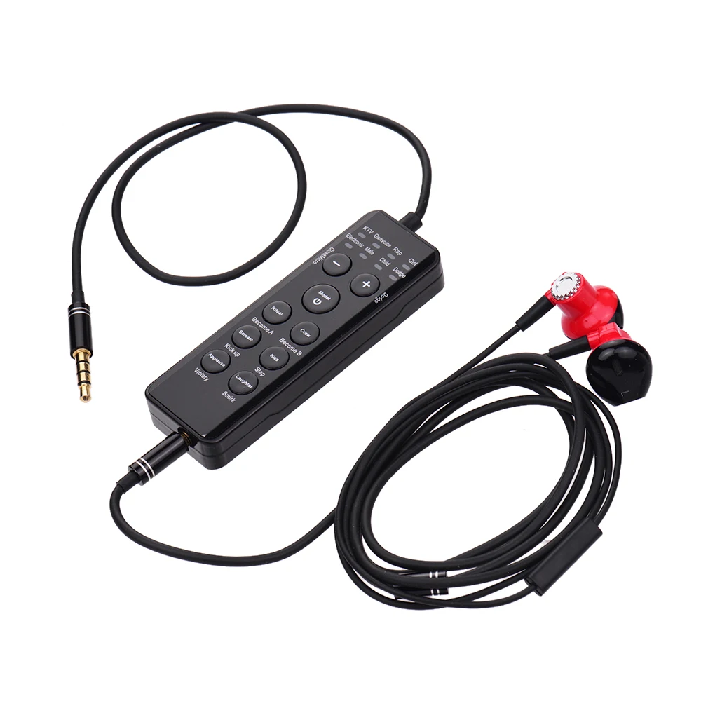 Голосовые Сменные Смарт BT звуковая карта гарнитура Voice Changer с 7 звуковыми эффектами 10 спецэффектов встроенный DSP звук реверберации