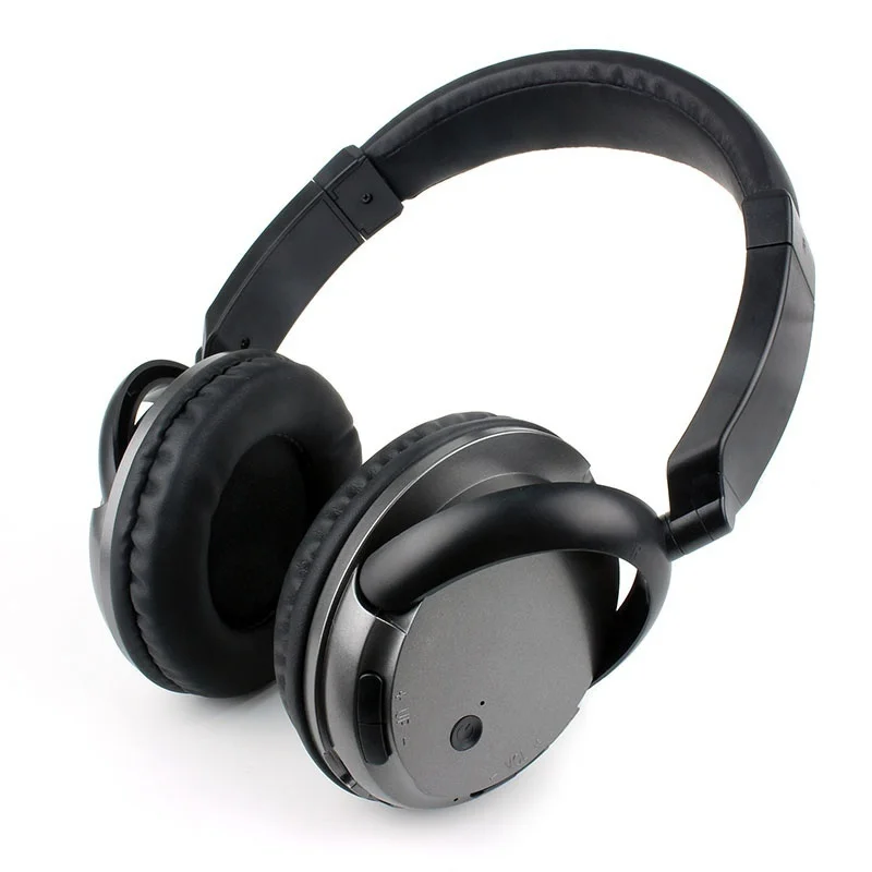 Bluetooth Наушники Hi-Fi на ухо с микрофоном драйвер Складная Беспроводная гарнитура проводные и беспроводные наушники для сотовые телефоны, планшеты - Цвет: Темно-серый