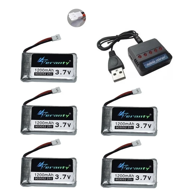 3,7 V 1200mah аккумуляторная батарея для KY601S для Syma X5c X5 X5SC X5SW M18 H5P RC Дрон Квадрокоптер 903052 lipo зарядное устройство