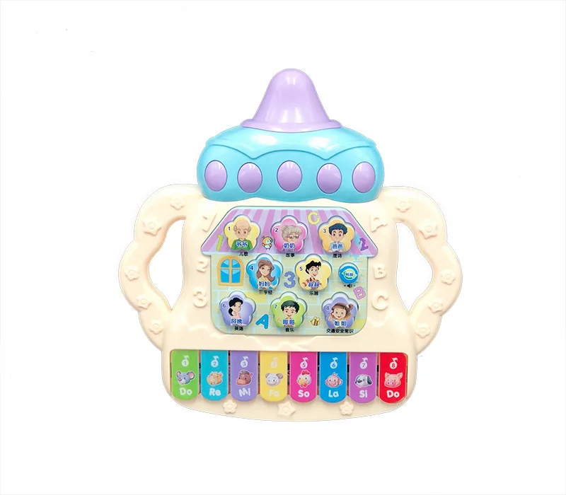Xin yi cheng Infants креативная игрушка бутылочка для кормления музыкальное пианино образовательная электронная клавиатура для детей раннего возраста