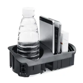 

Black Car Vehicle Front Center Console Armrest Storage Box Tray phone Organizer Drink Cup holder For Benz W205 W213 X253