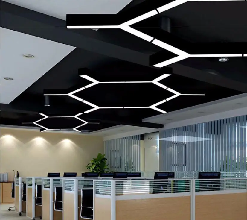 Led Y En Forme De Suspension Pour Eclairage De Bureau Creatif Moderne Salle De Sport Lustre Luminaire Suspendu Lampe Pour Les Lumieres De Restaurant D Usine