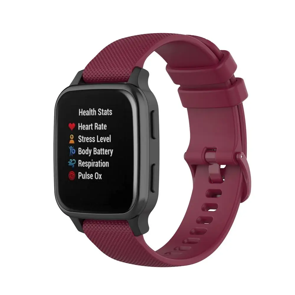 Silicone Watch Band FIFATA For Garmin Venu SQ Venu Vivoactive3 4 Forerunner245 Amazfit BipS/U Wrist Strap for silicone wrist strap,fitness tracker strap,silicone watch strap,silicone watch band,watch strap,smart bracelet strap
