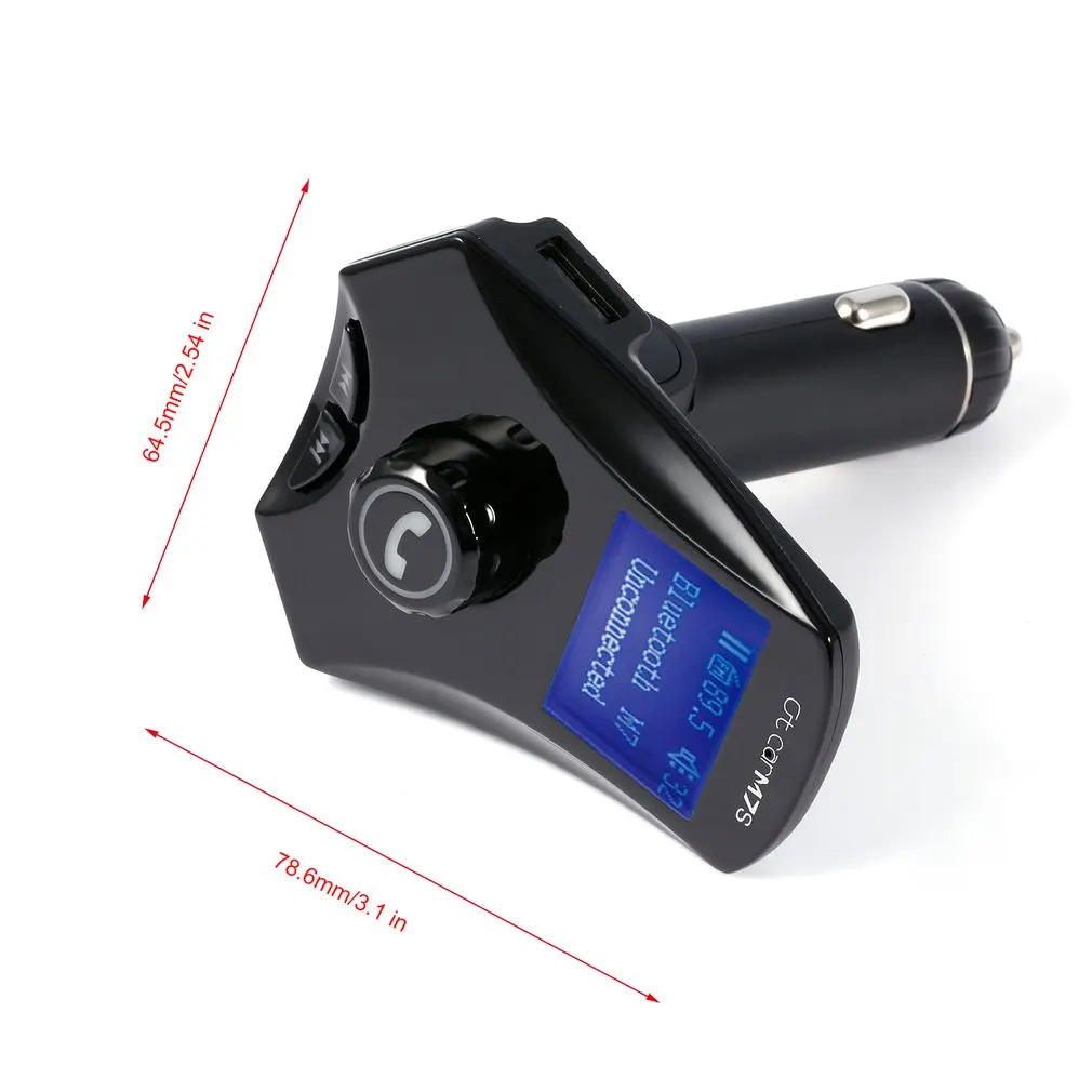 M7S автомобильный Bluetooth автомобильный комплект громкой связи 5 в 2.5A двойной usb зарядка быстрая Aux Аудио Автомобильный mp3 плеер fm-передатчик воспроизведение музыки